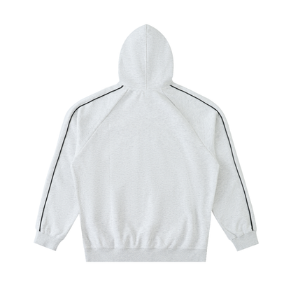Contrast Piping Raglan Hoodie | Spiderweb