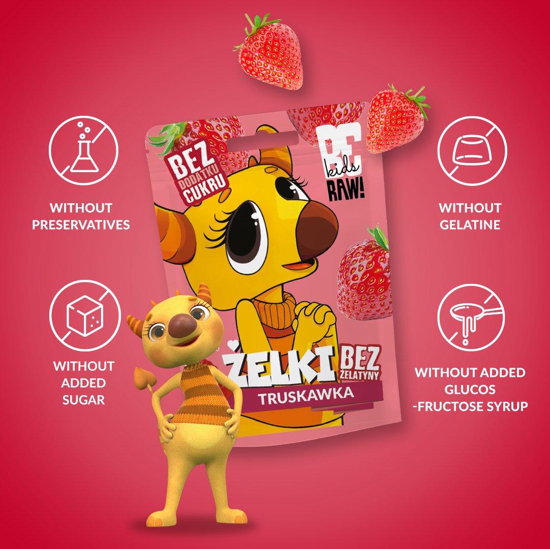 Kids Jelly beans - Strawberry 35g