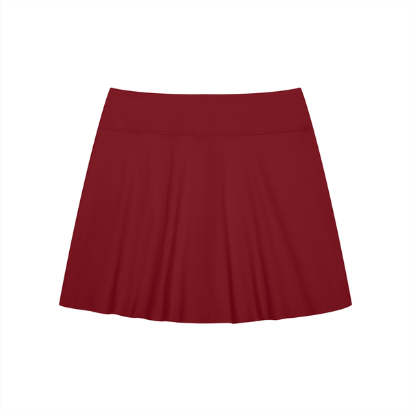 Waran Women’s A-Line Contrast Panel Slit Skirt