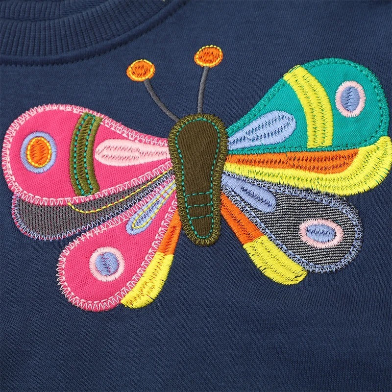 Girls Cartoon Sweater Casual Long-sleeved Top