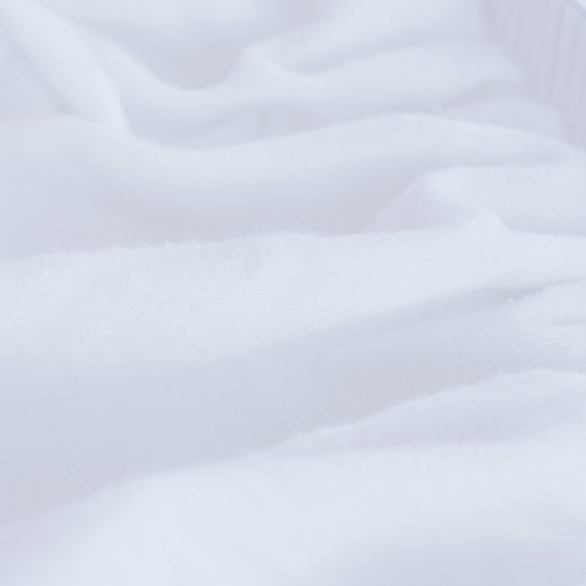 Bella Flanellette (Brushed Cotton) - White Fitted Sheet