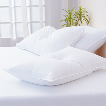 Bella Flannelette (Brushed Cotton) - White Pillowcases Pair