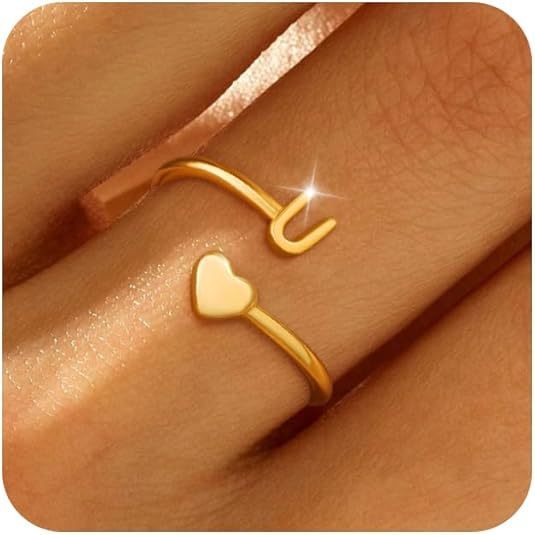 Ring Simple 26 English Letters - Stuffs & Savers