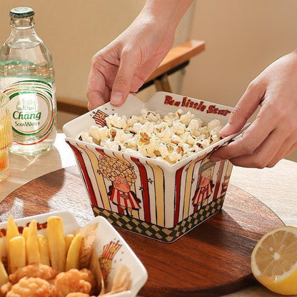 XINGX ceramic Popcorn Bowl