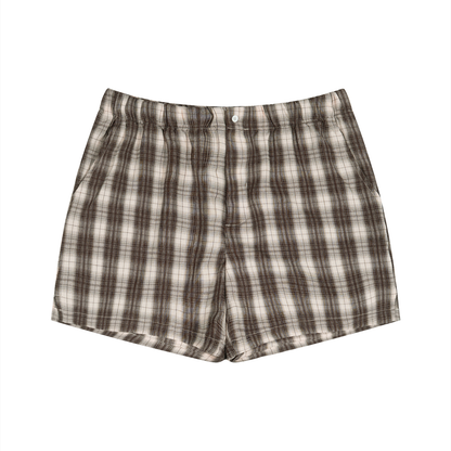 Unisex Plaid Shorts