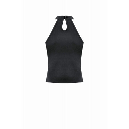 Dark in Love Bondage Mesh Panel Buckle Top