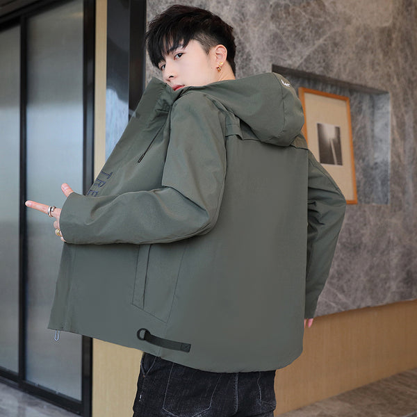 Men's Baseball-Style Casual Jacket