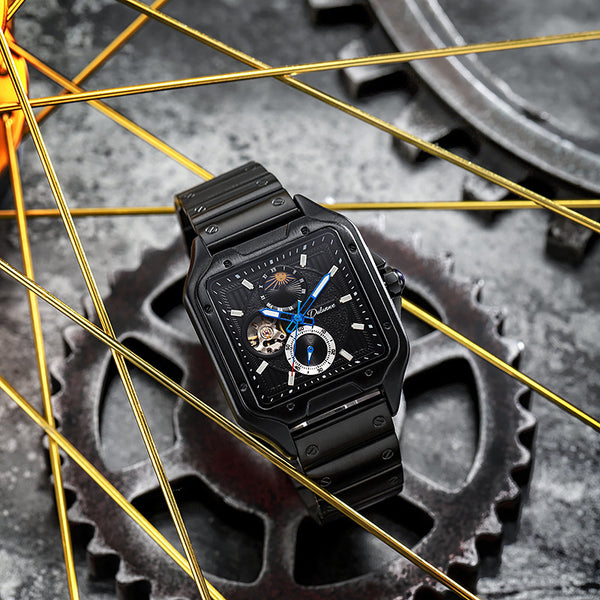 Men's Square Automatic Mechanical Watch