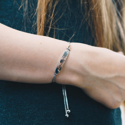 Big Sister ID Friendship Bracelet Created with Zircondia® Crystals