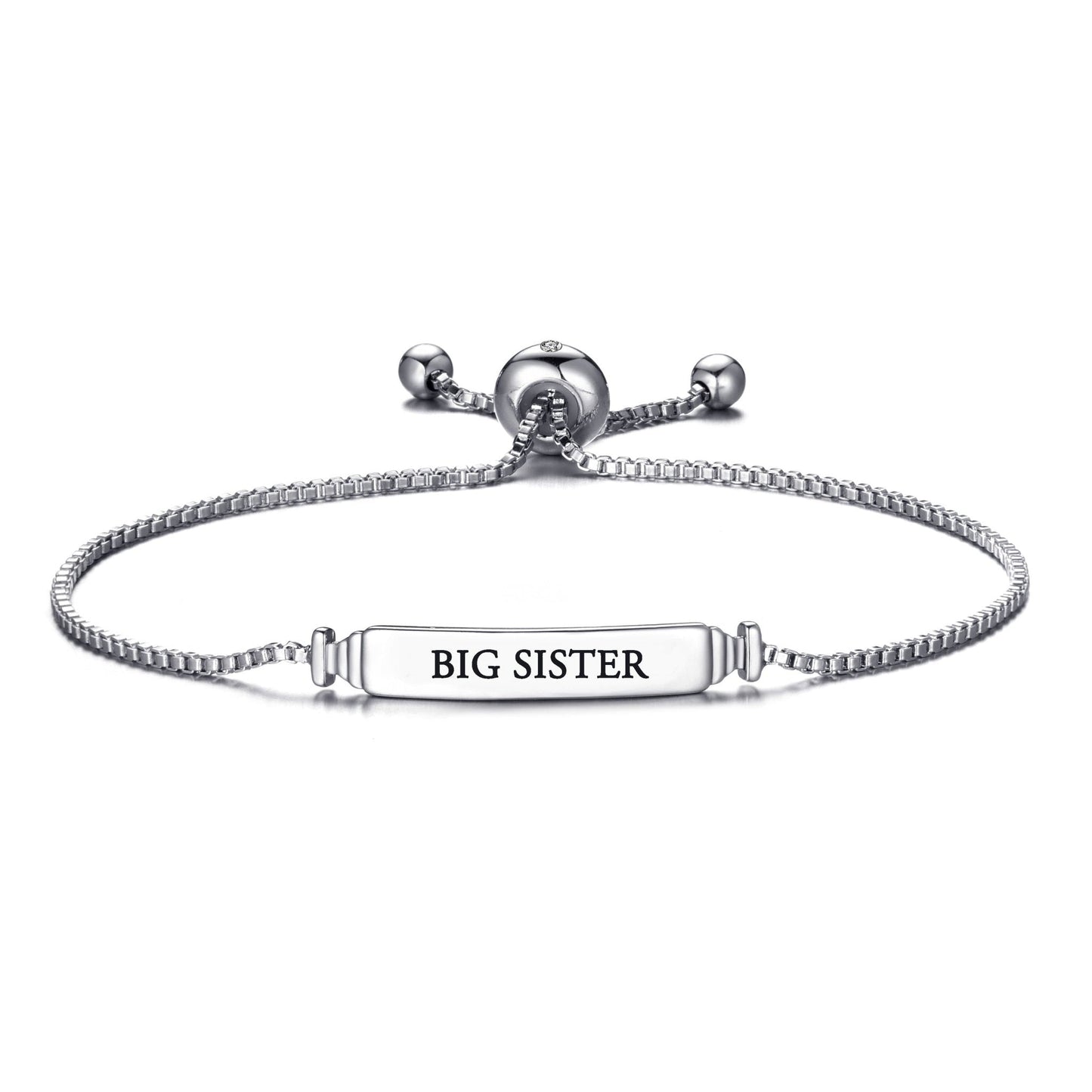 Big Sister ID Friendship Bracelet Created with Zircondia® Crystals