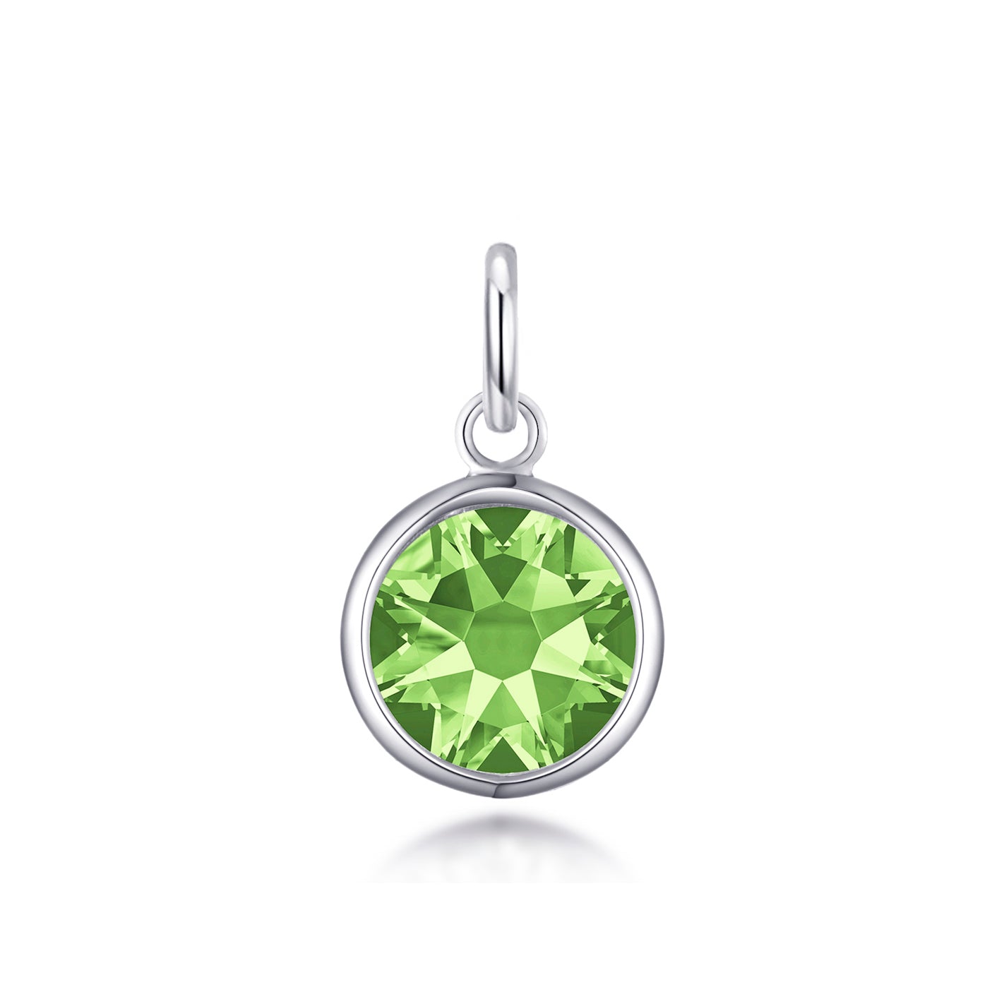 Birthstone Necklace Charms Created with Zircondia® Crystals