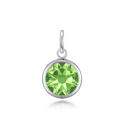 Birthstone Necklace Charms Created with Zircondia® Crystals