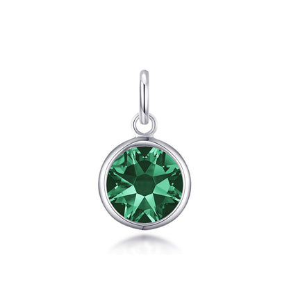 Birthstone Necklace Charms Created with Zircondia® Crystals