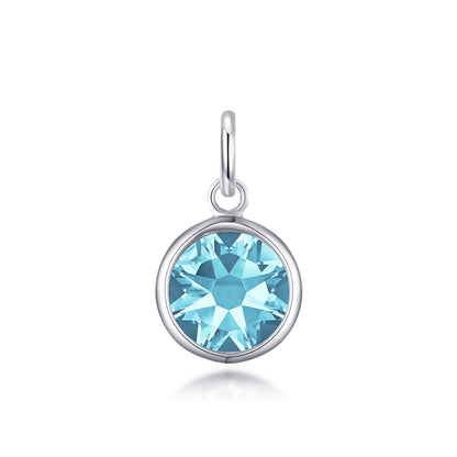 Birthstone Necklace Charms Created with Zircondia® Crystals