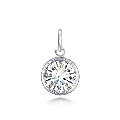 Birthstone Necklace Charms Created with Zircondia® Crystals