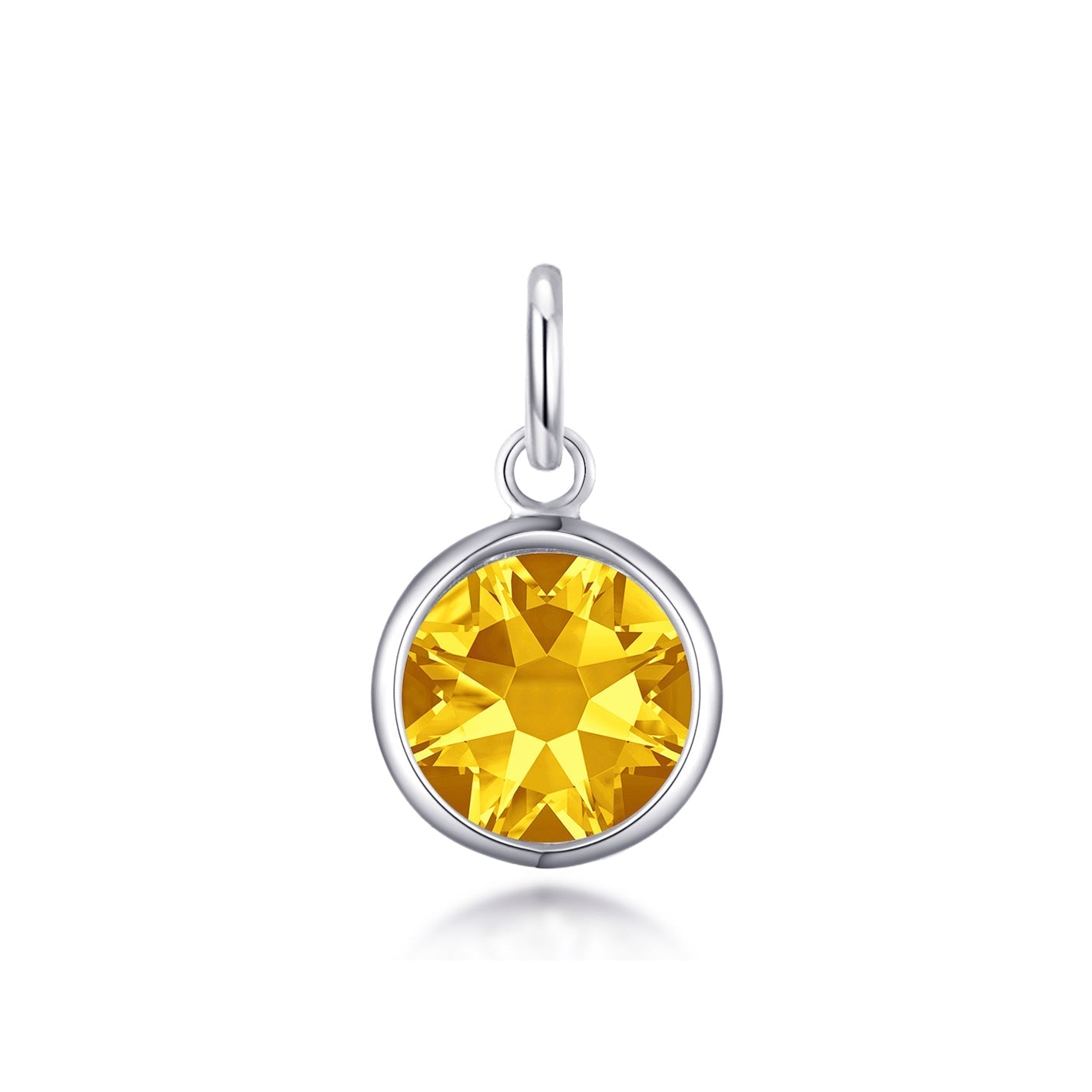 Birthstone Necklace Charms Created with Zircondia® Crystals