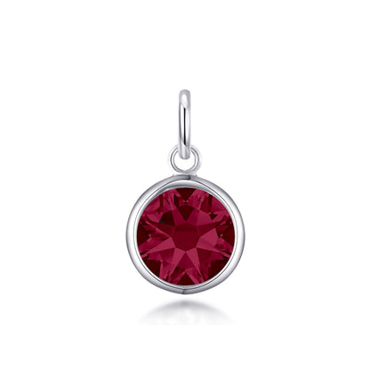 Birthstone Necklace Charms Created with Zircondia® Crystals