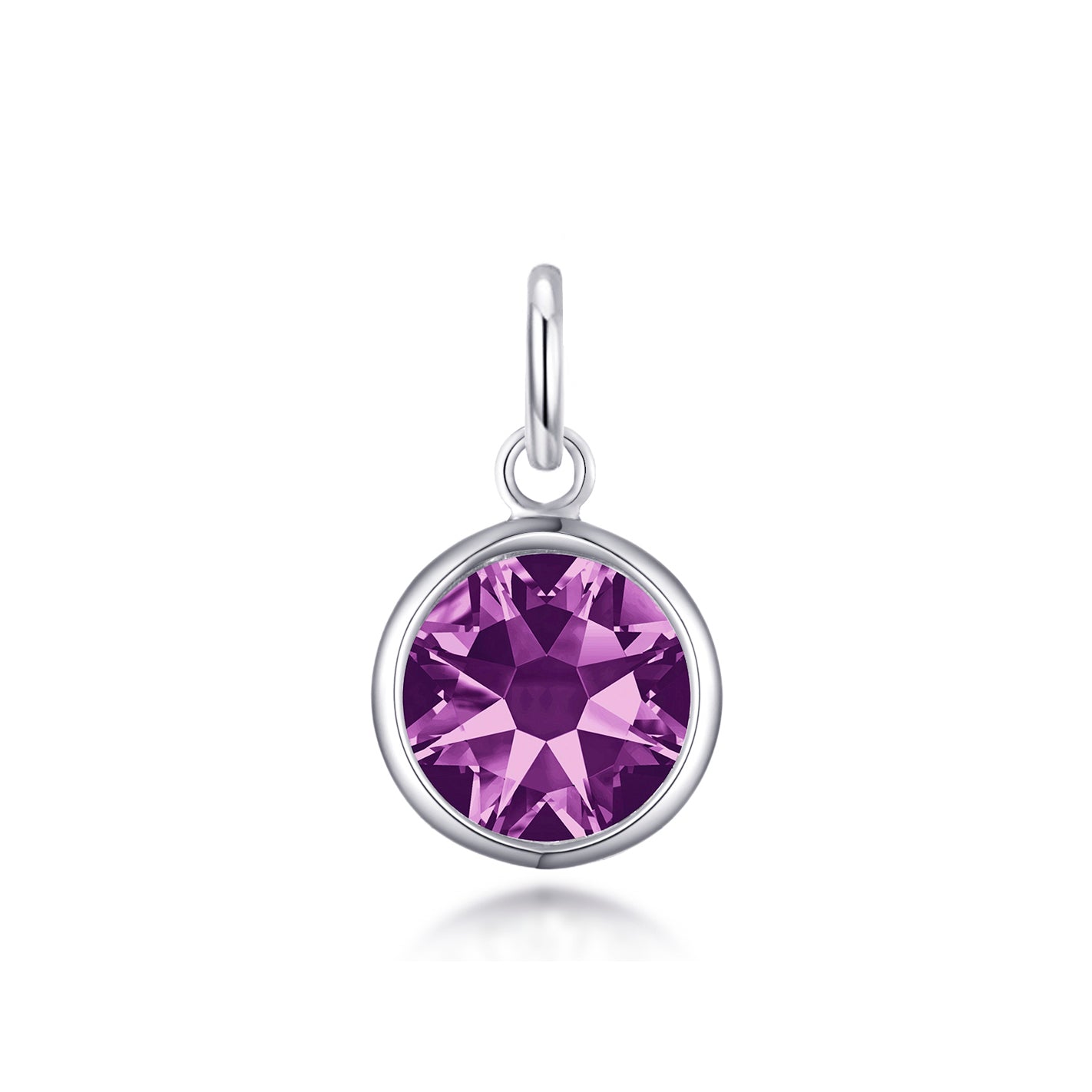 Birthstone Necklace Charms Created with Zircondia® Crystals