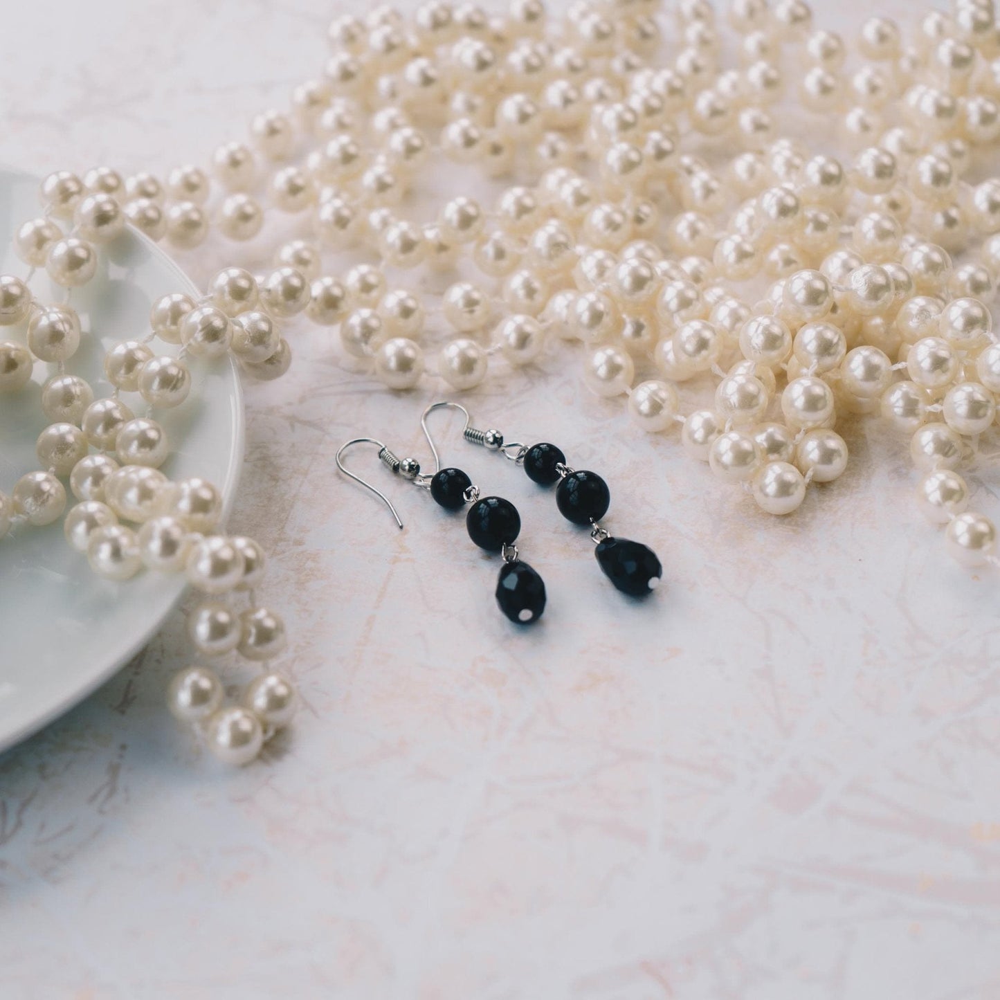 Black Crystal Choker Set