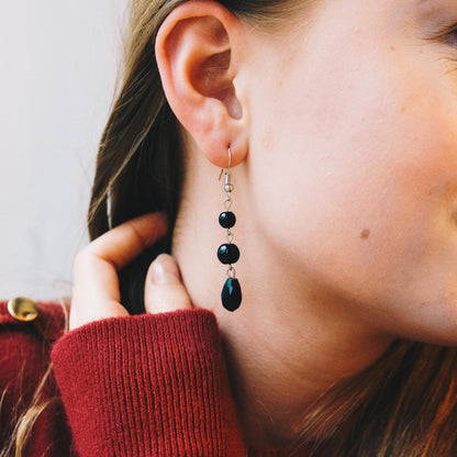Black Crystal Choker Set