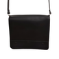 Sac bandoulière en cuir souple Tannery – Noir