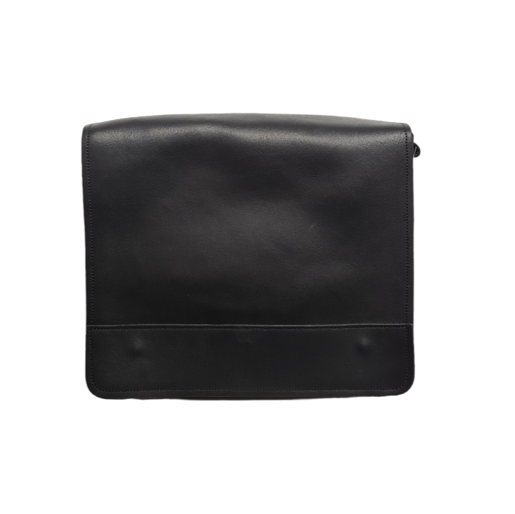 Sac bandoulière en cuir souple Tannery – Noir