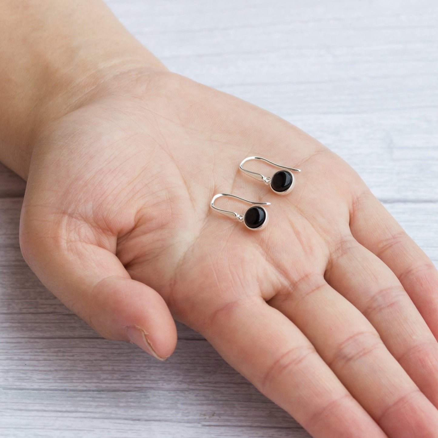 Black Onyx Drop Earrings