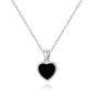 Black Onyx Gemstone Heart Necklace