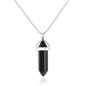 Black Onyx Genuine Gemstone Necklace