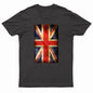 Adults Printed British Flag Union Jack Grunge T-Shirt