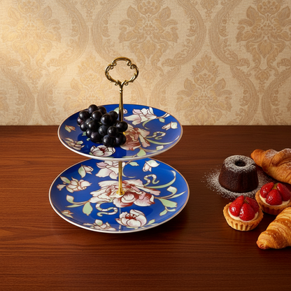 Warwickshire Royal Blue Bone China Tea Set