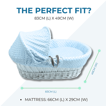 Wicker Baby Moses Basket With Stand
