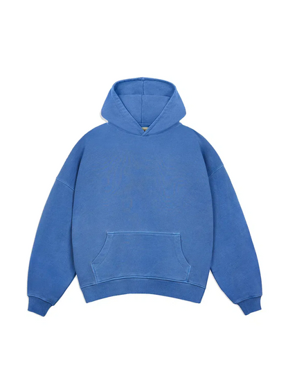 St Tropez Heavyweight Hoodie Blue