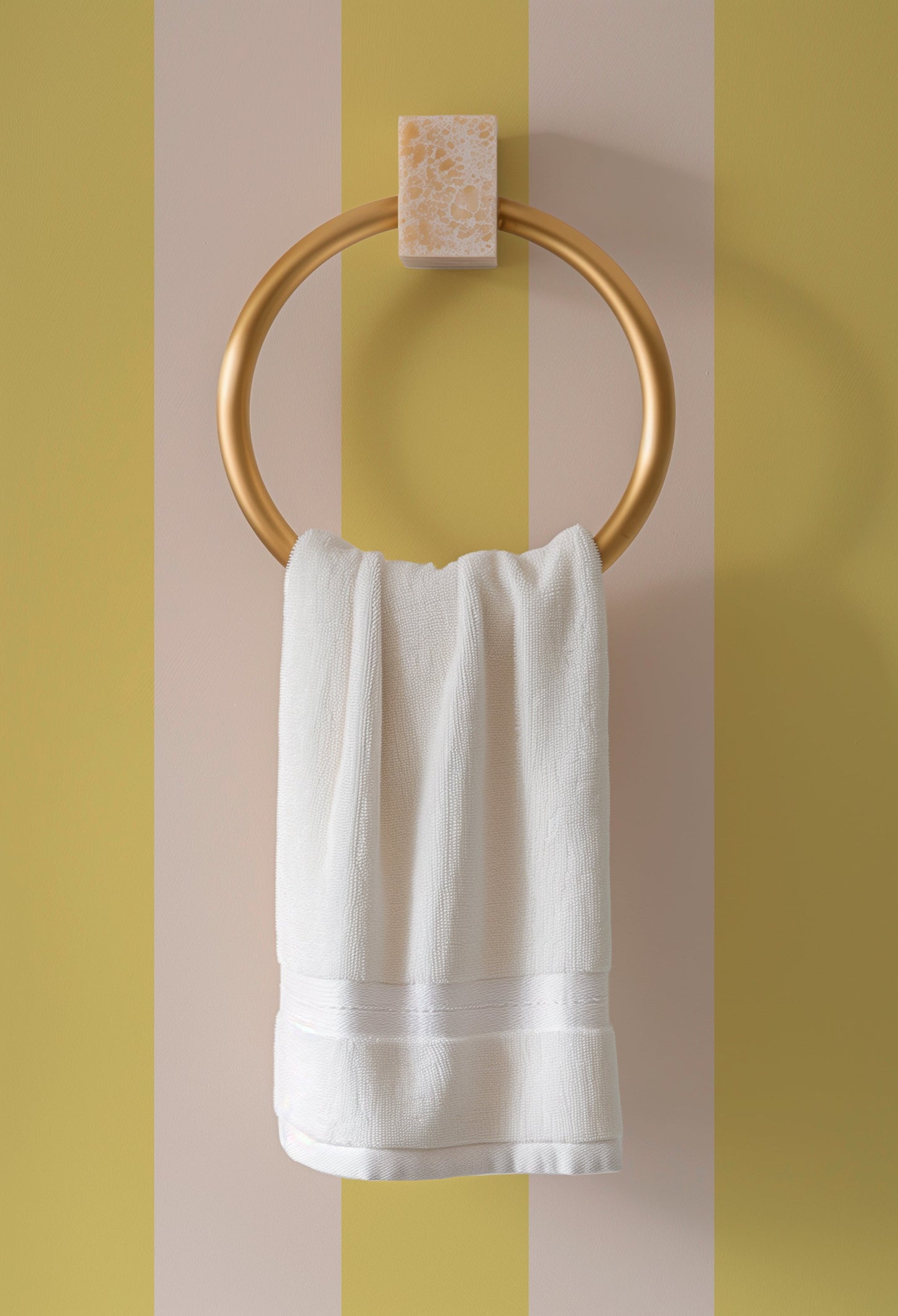 STATELY STRIPE BUTTERCREAM WALLPAPER