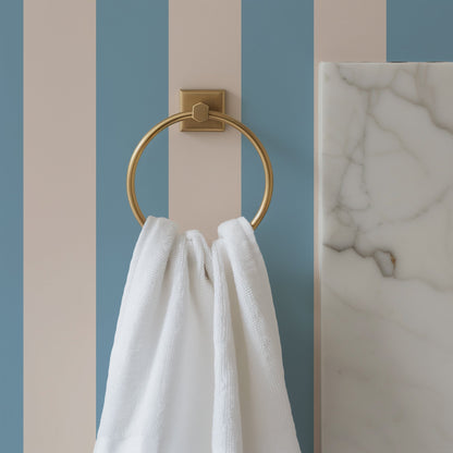 STATELY STRIPE CORNFLOWER BLUE WALLPAPER