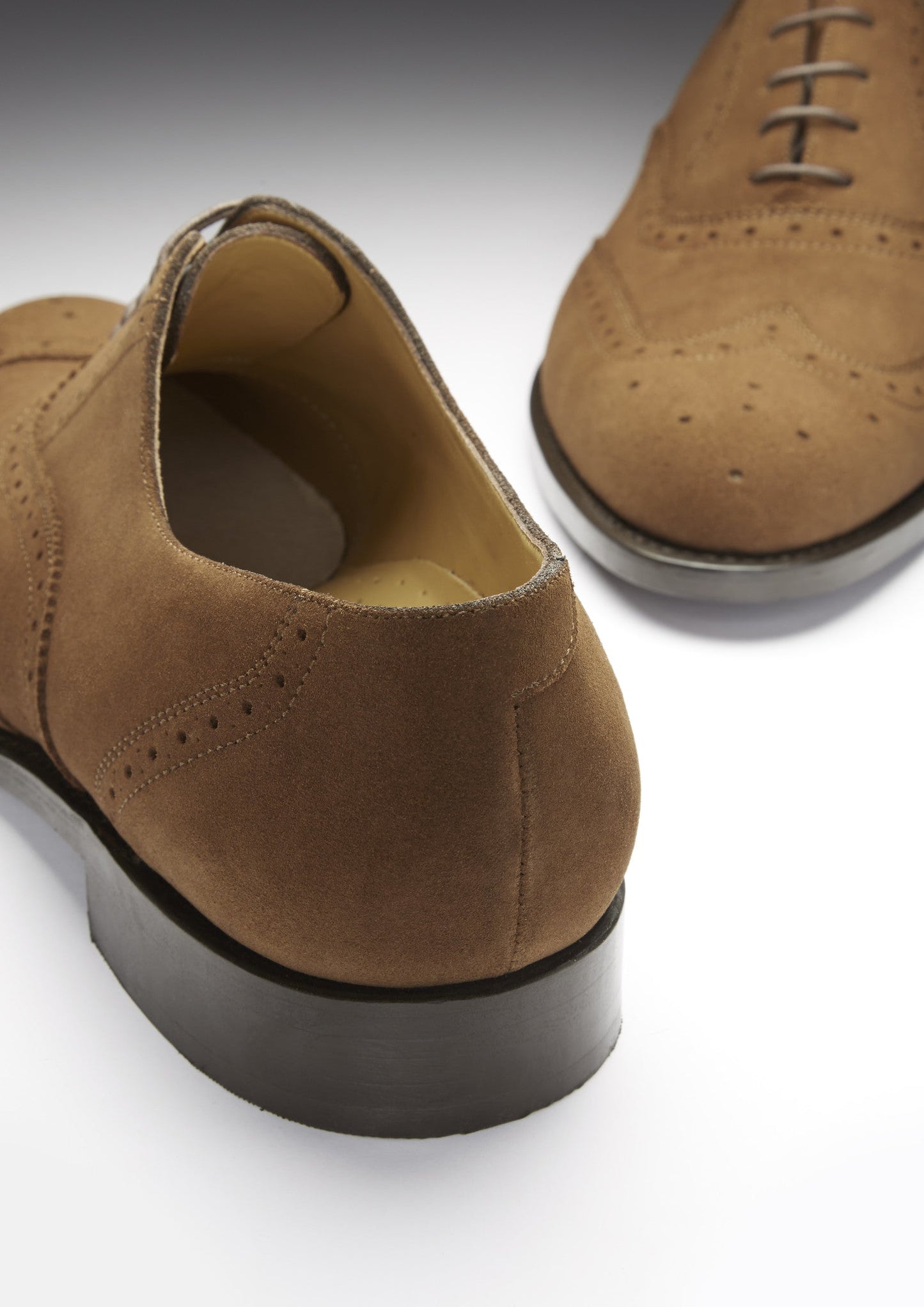 Brown Suede Brogues, Welted Leather Sole