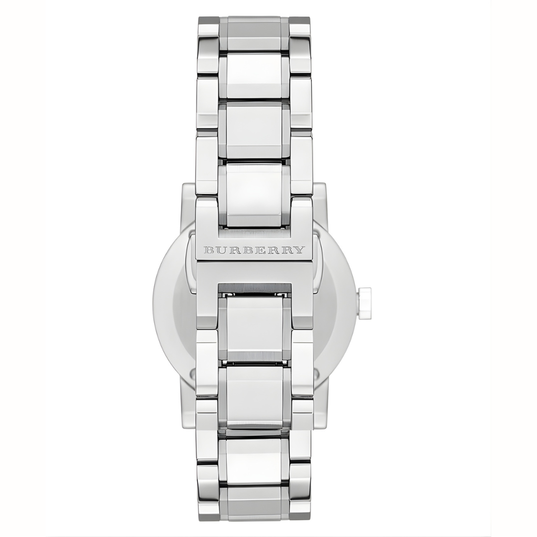 Montre Burberry BU9220 The City pour femme, 26mm, argent et diamants