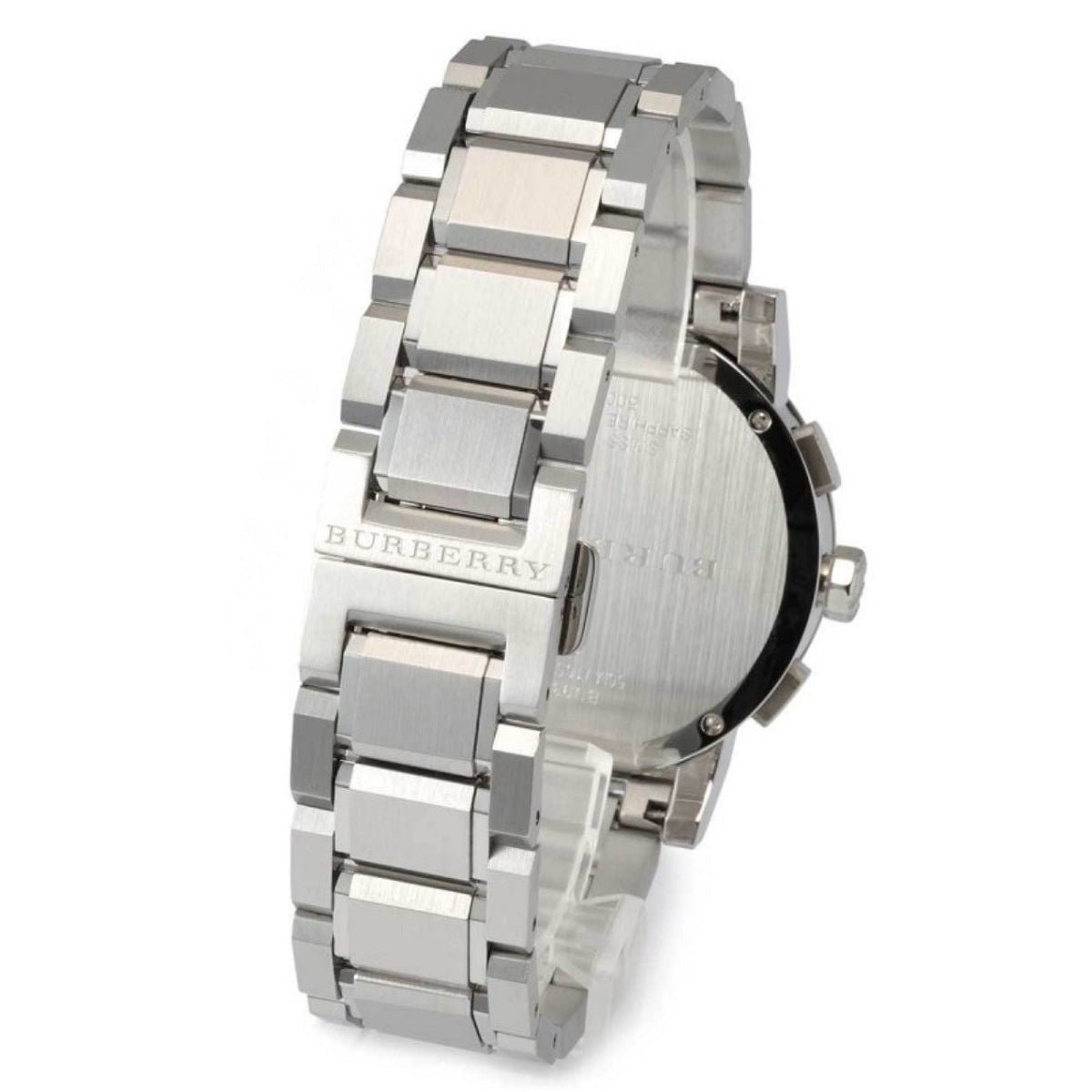 Montre chronographe Burberry BU9351 The City pour homme, argent et noir