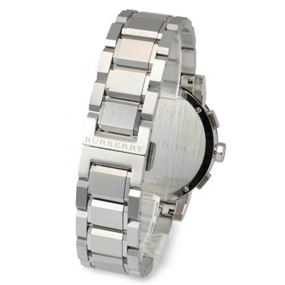 Montre chronographe Burberry BU9351 The City pour homme, argent et noir