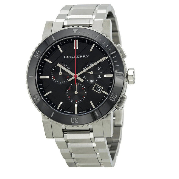 Burberry BU9380 The City Men's Silver & Black Dial Watch