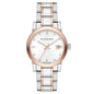 Burberry Ladies Watch Diamond Check Stamped 34mm Two Tone Rose Gold BU9127