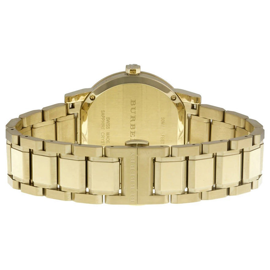 Montre Burberry BU9033 The City unisexe en or