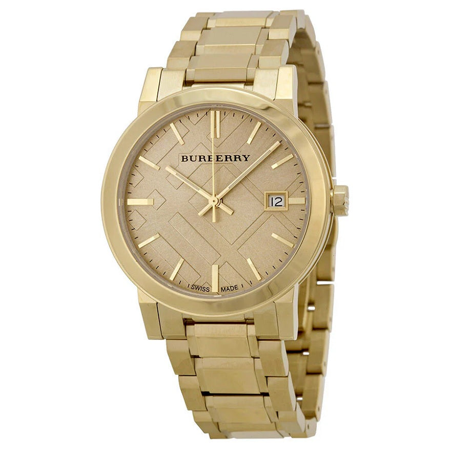 Montre Burberry BU9033 The City unisexe en or