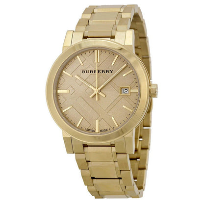 Montre Burberry BU9033 The City unisexe en or