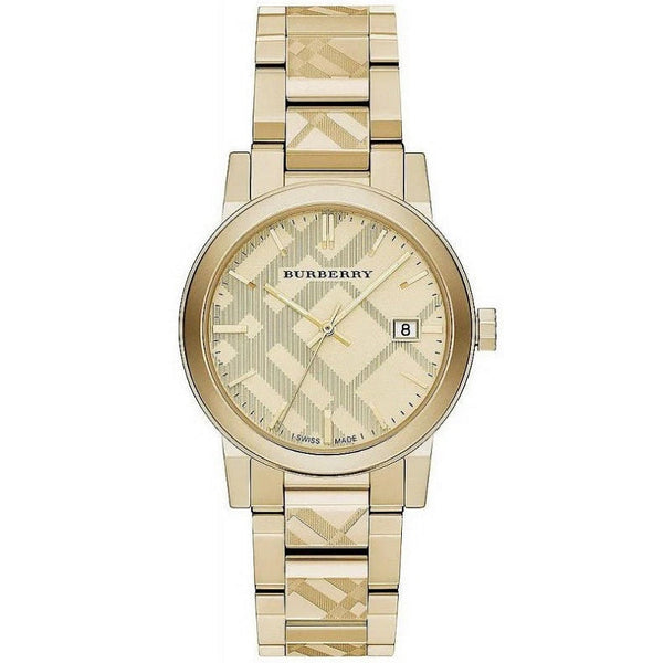 Burberry BU9038 The City Unisex Gold & Champagne Watch