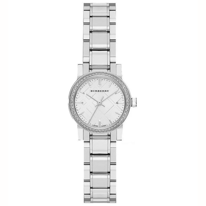 Montre Burberry BU9220 The City pour femme, 26mm, argent et diamants