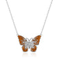 Butterfly Necklace with Zircondia® Crystals