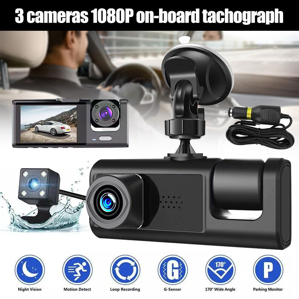 Car Dash Cam Recorder 1080P Dual Lens