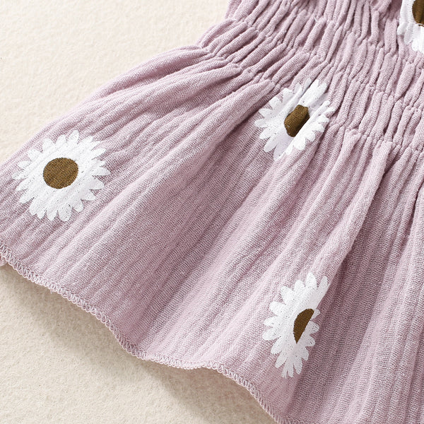 Infant Striped Suspender Skirt 3-Piece Set