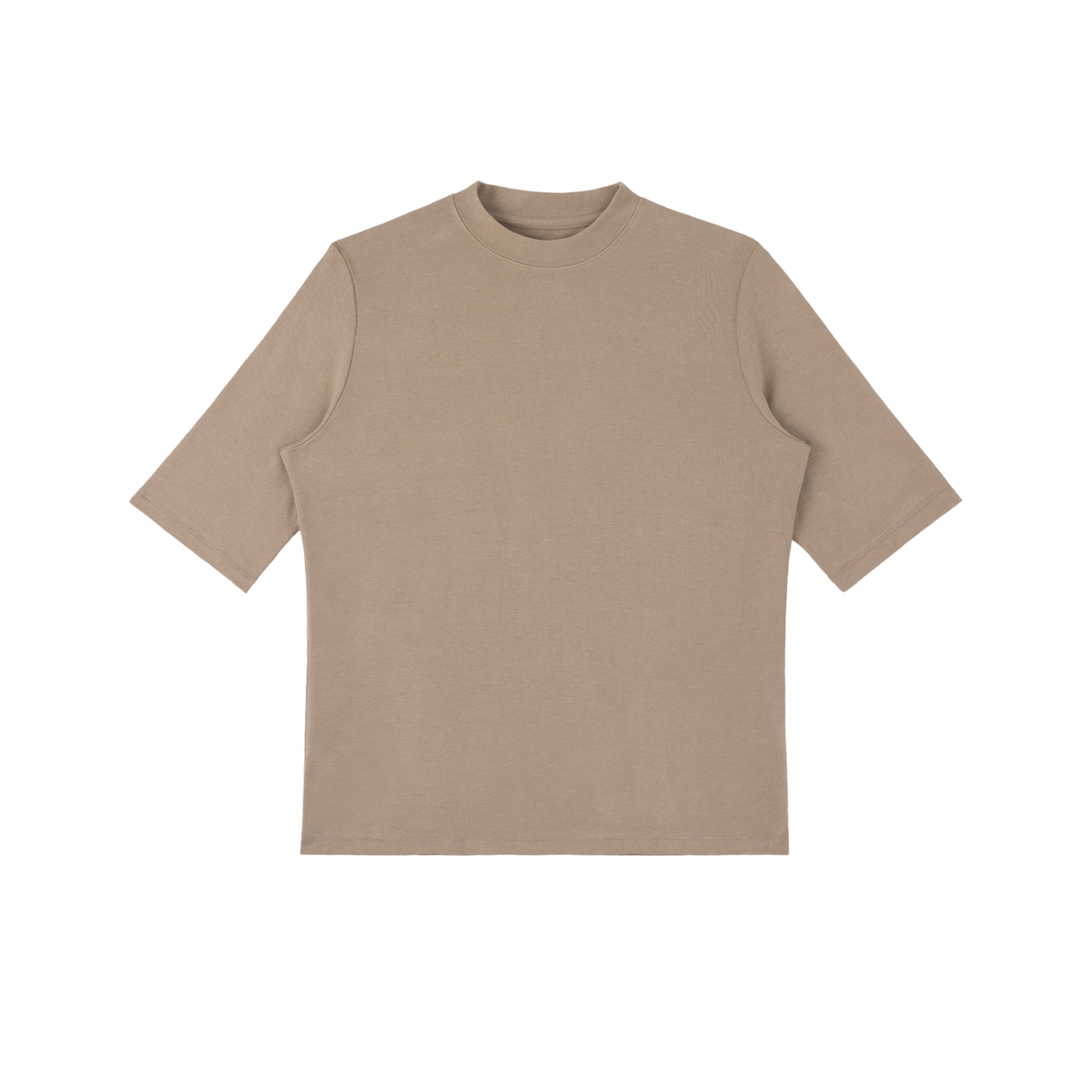 Womens Mock Neck Short Sleeve T-Shirt